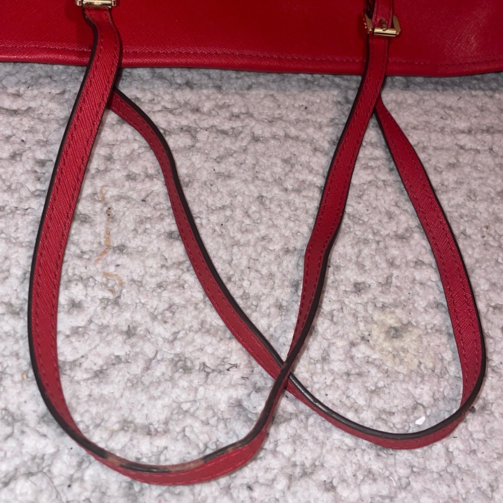 Michael Kors MK Jet Set Saffiano Tote Shoulder Bag Purse and Wallet Set - Picture 6 of 13